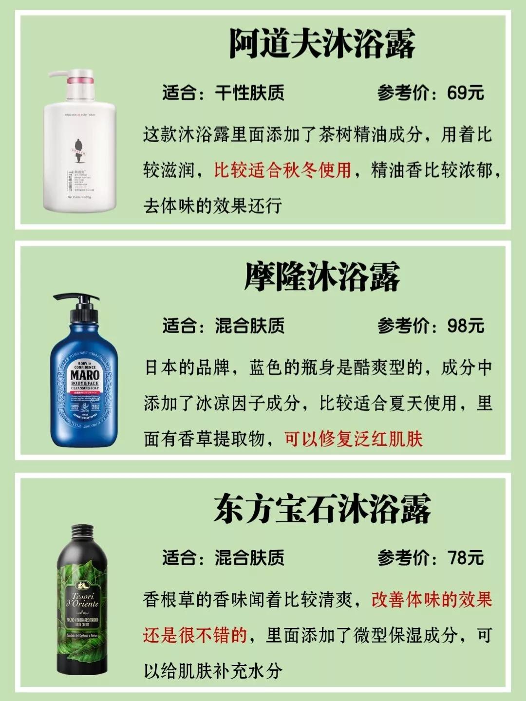 沐浴露男士推荐控油持久留香,油性皮肤沐浴露推荐男士不假滑