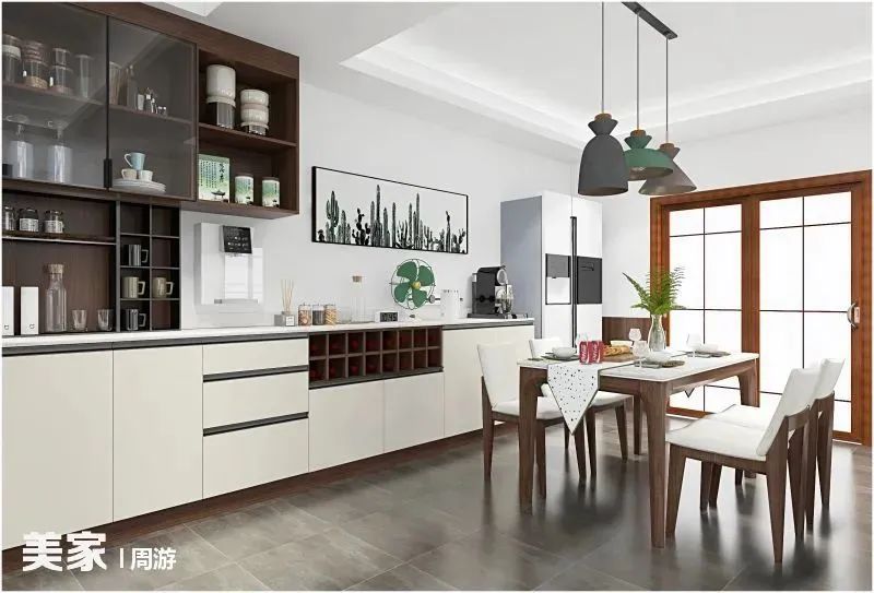 好看的客餐厅效果图,60平方客餐厅一体装修效果图大全