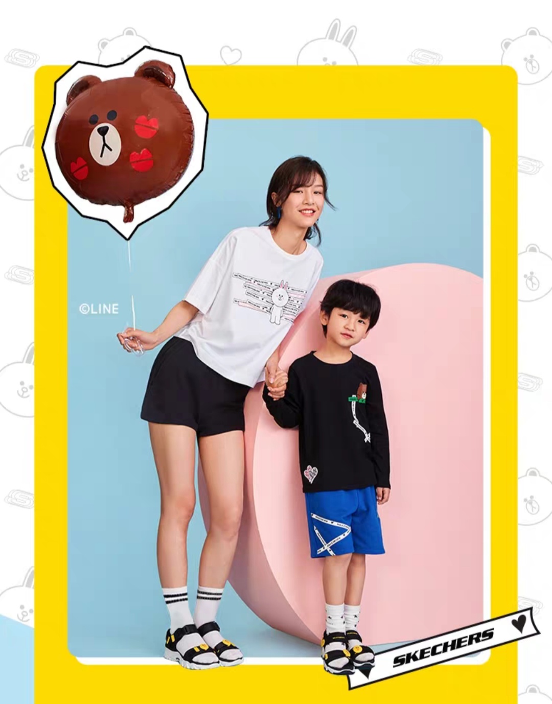 斯凯奇小红帽联名,斯凯奇联名款linefriends