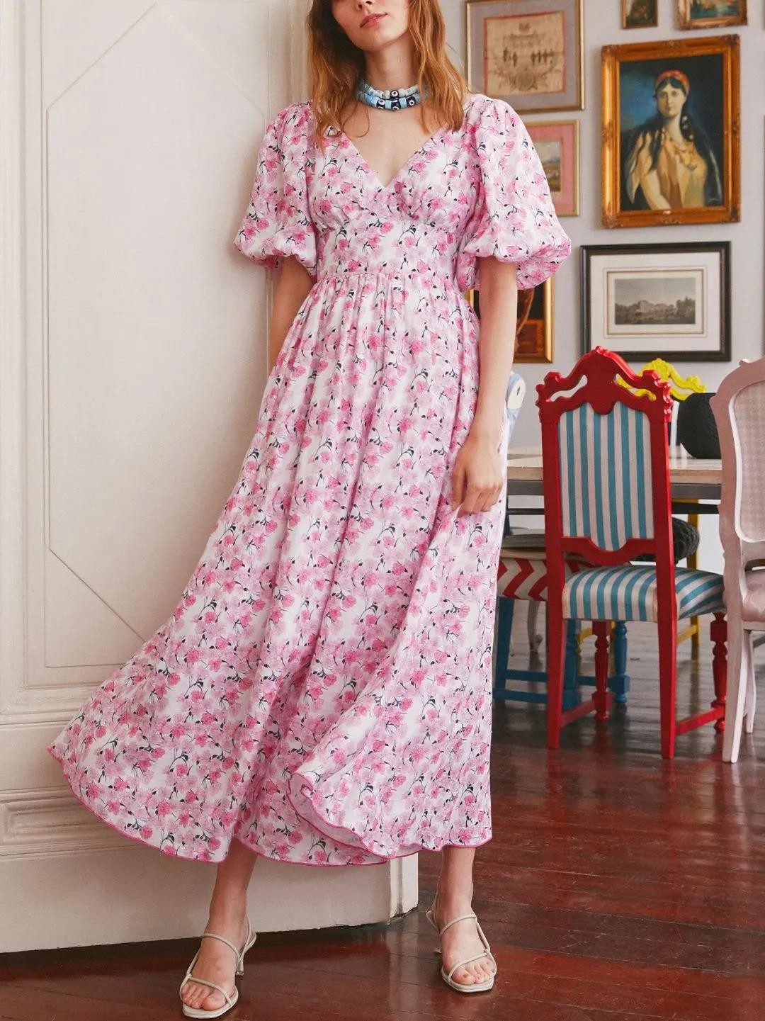 心动陷阱碎花连衣裙,近期最火的碎花连衣裙