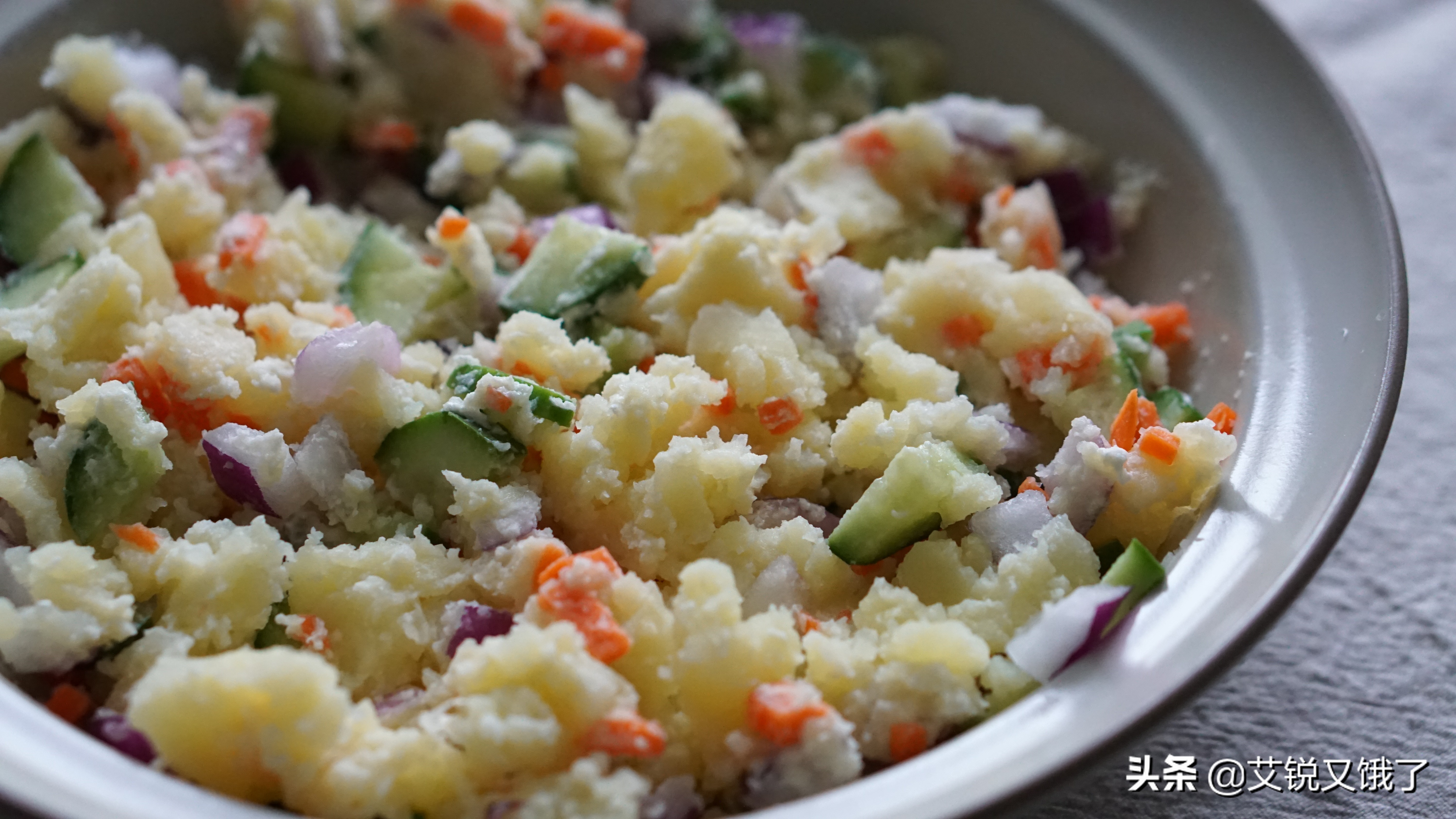 没有沙拉酱怎么做土豆沙拉,蛋黄酱土豆沙拉