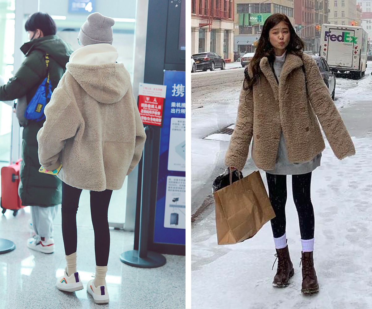 泰迪熊刺绣羽绒服,泰迪熊短款大衣羽绒服