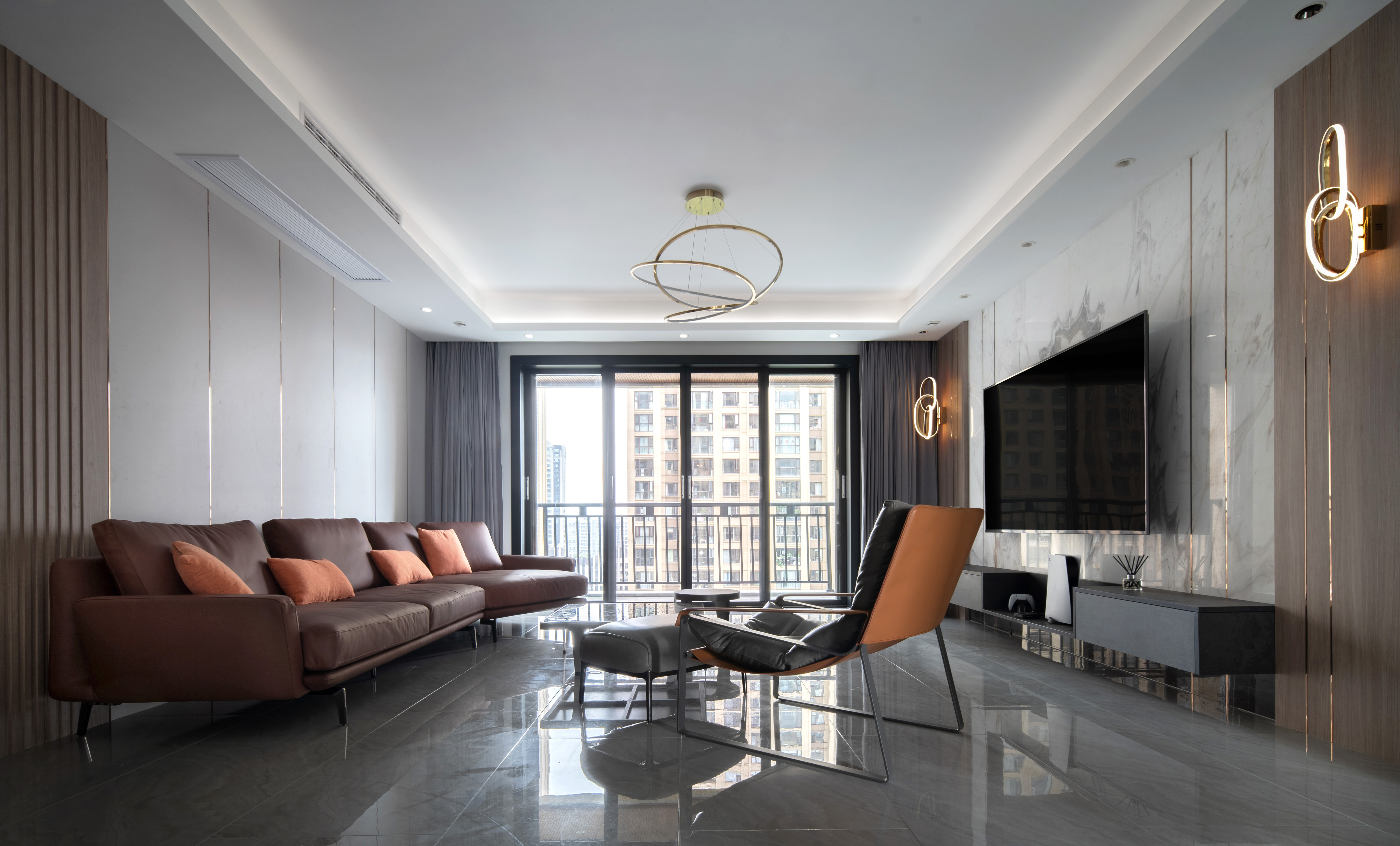 轻奢大平层风格,260平米轻奢美式大平层