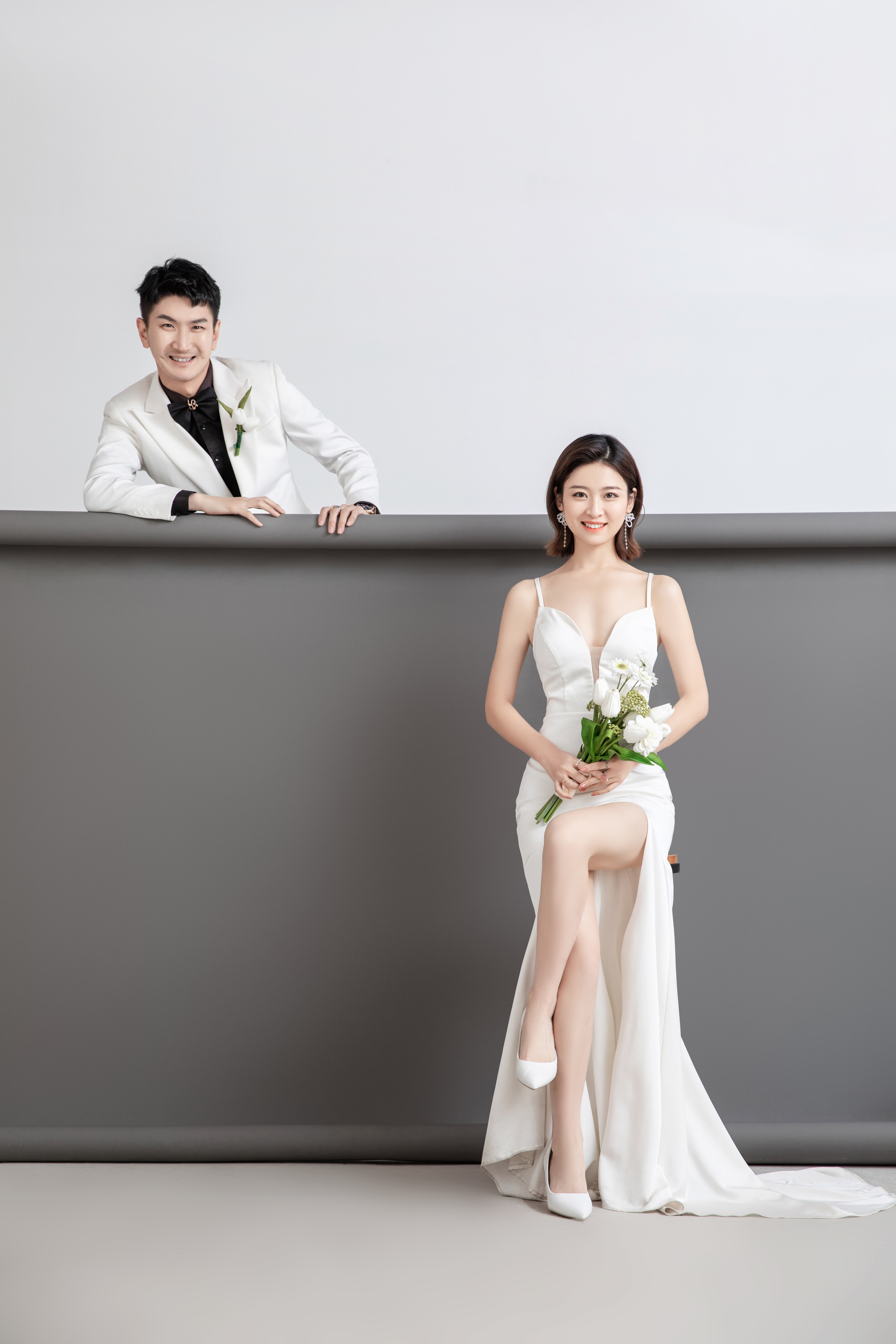 分享几组婚纱照风格,这样极简的韩式婚纱照你喜欢吗