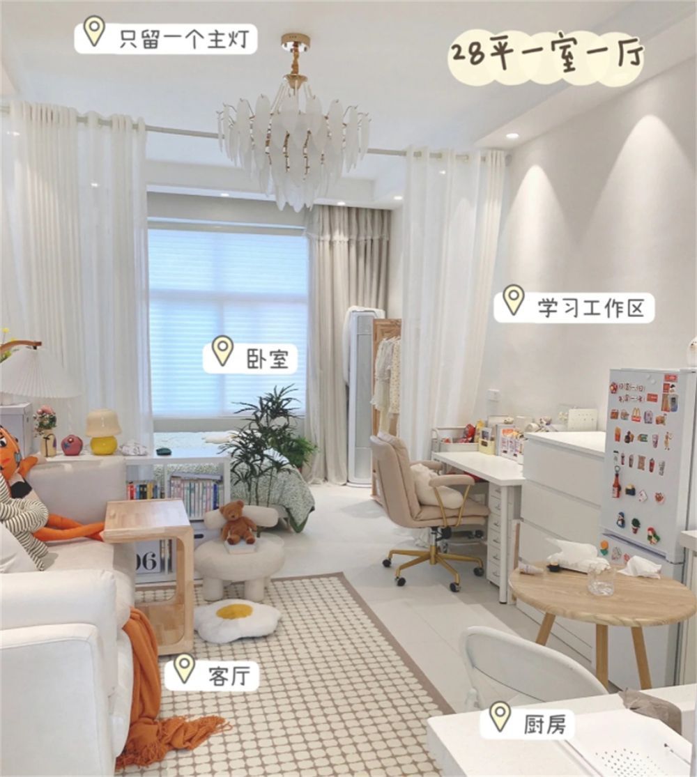 二十几平米的小蜗居,女生独居小户型一室一厅