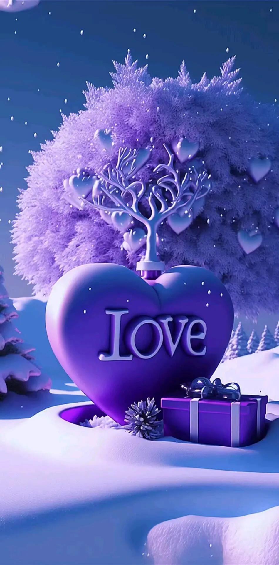 唯美心形图片高清壁纸,爱心壁纸图片唯美简约