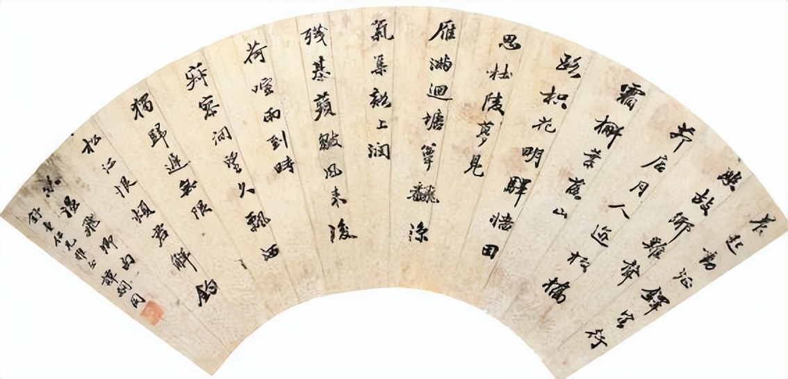 湖庄消夏历代名家扇面作品展,历代名家山水扇面作品