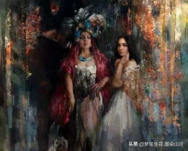 高清油画静物大师作品,欣赏超写实人物油画