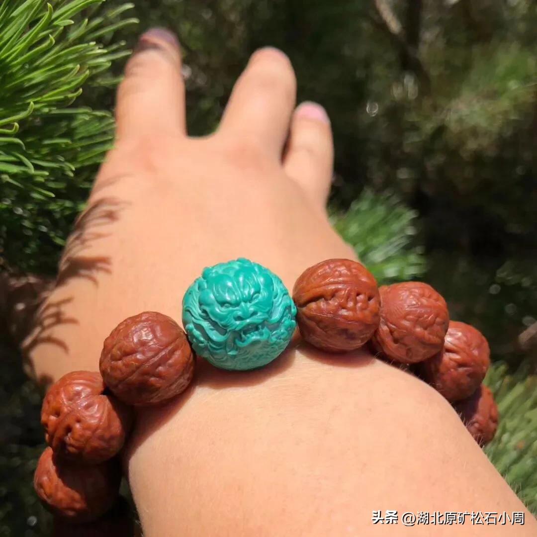 核桃串珠搭配示意图,核桃串珠搭配