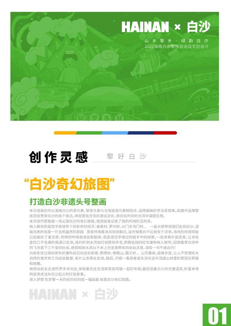 山水黎乡·绿韵白沙2022海南白沙黎族自治县文创设计大赛获奖作品公示