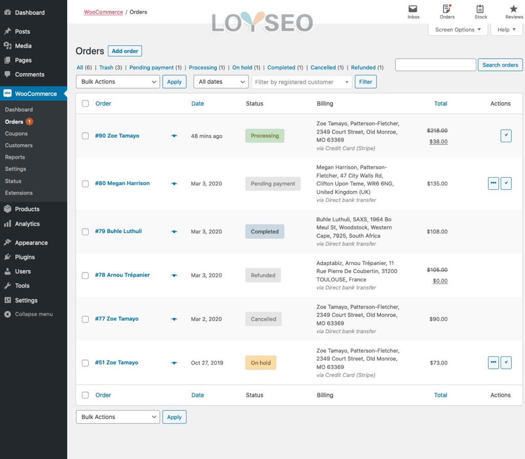 woocommerce订单状态,woocommerce定制类插件