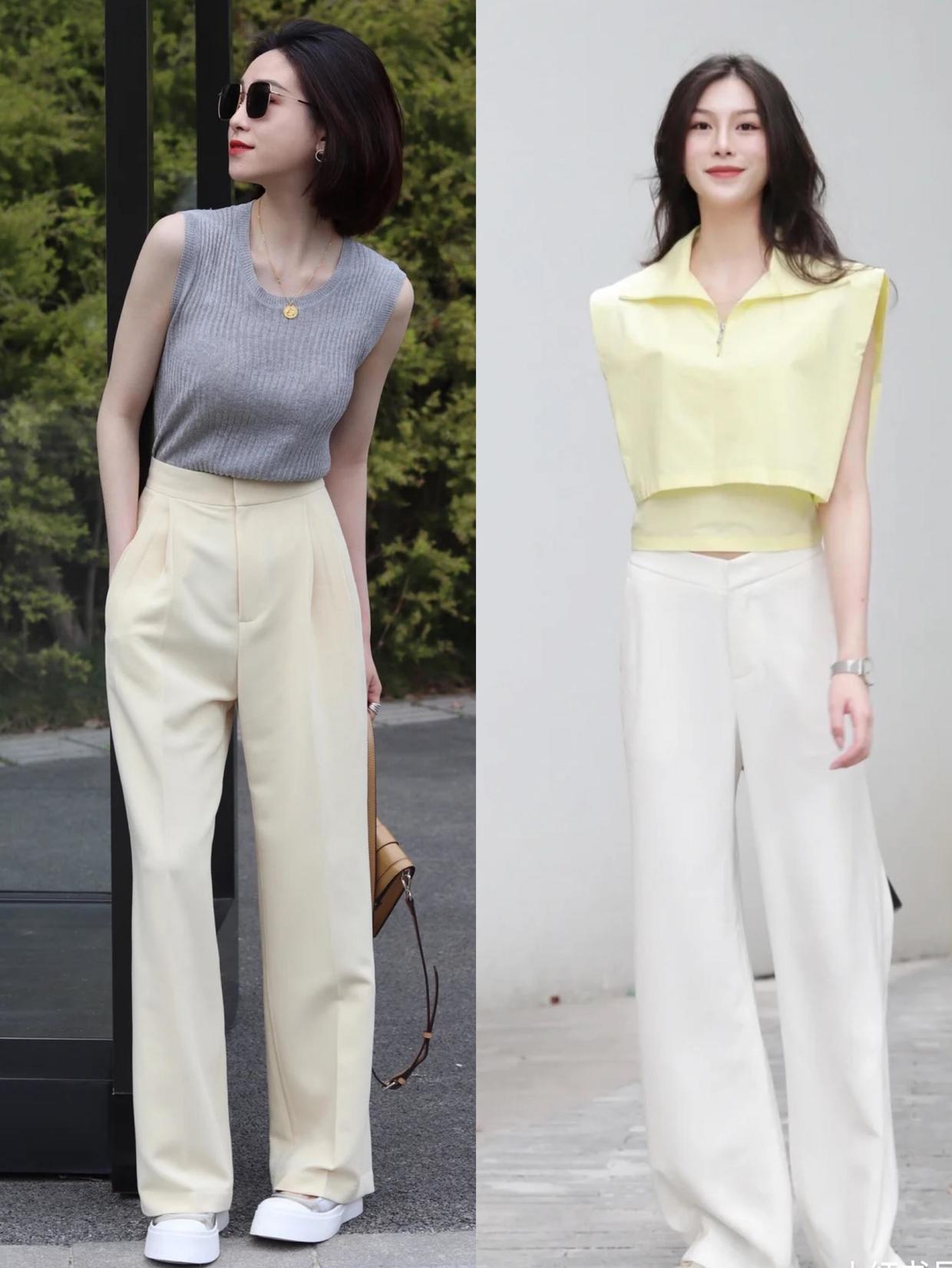 阔腿裤穿得好夏天也能清爽又有型,阔腿裤真的是显腿长利器