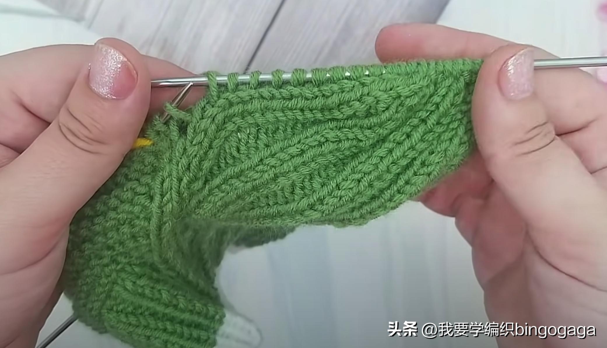 一片式毛线袜的织法,一片式织袜子