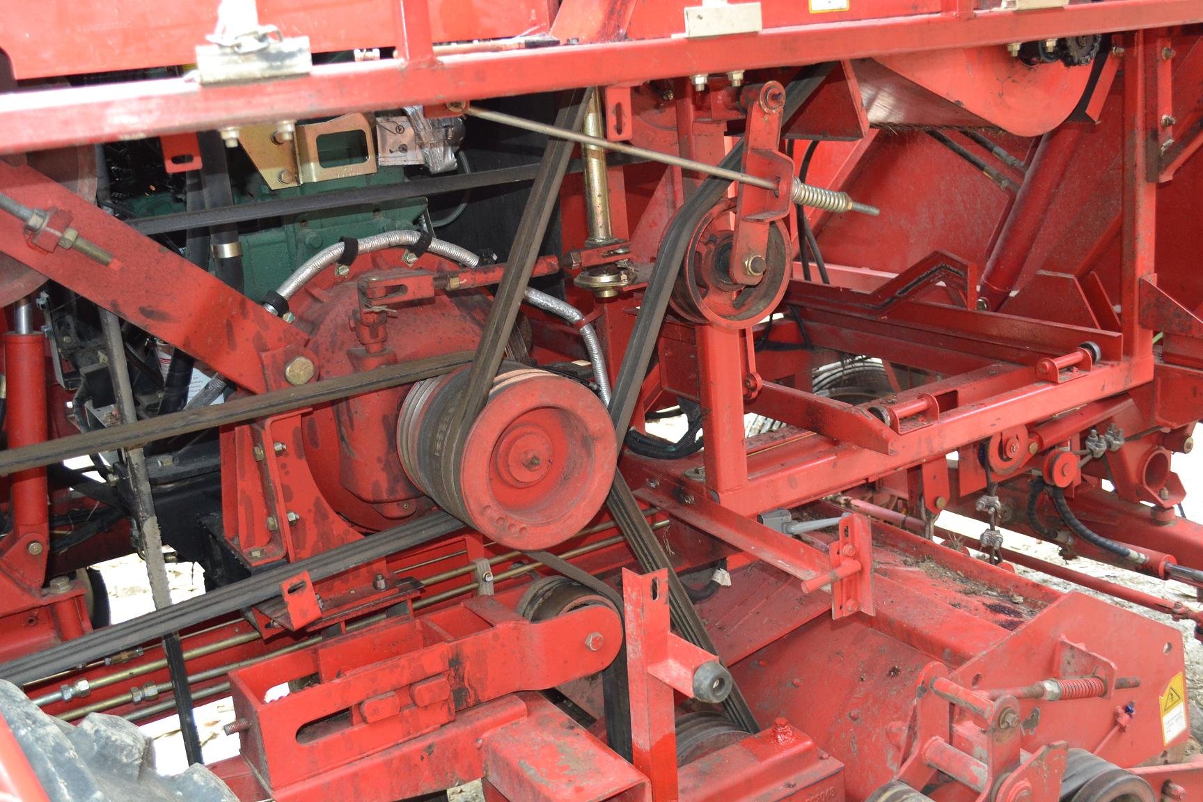 收割机滚筒三角带安装视频教程,收割机配套三角带