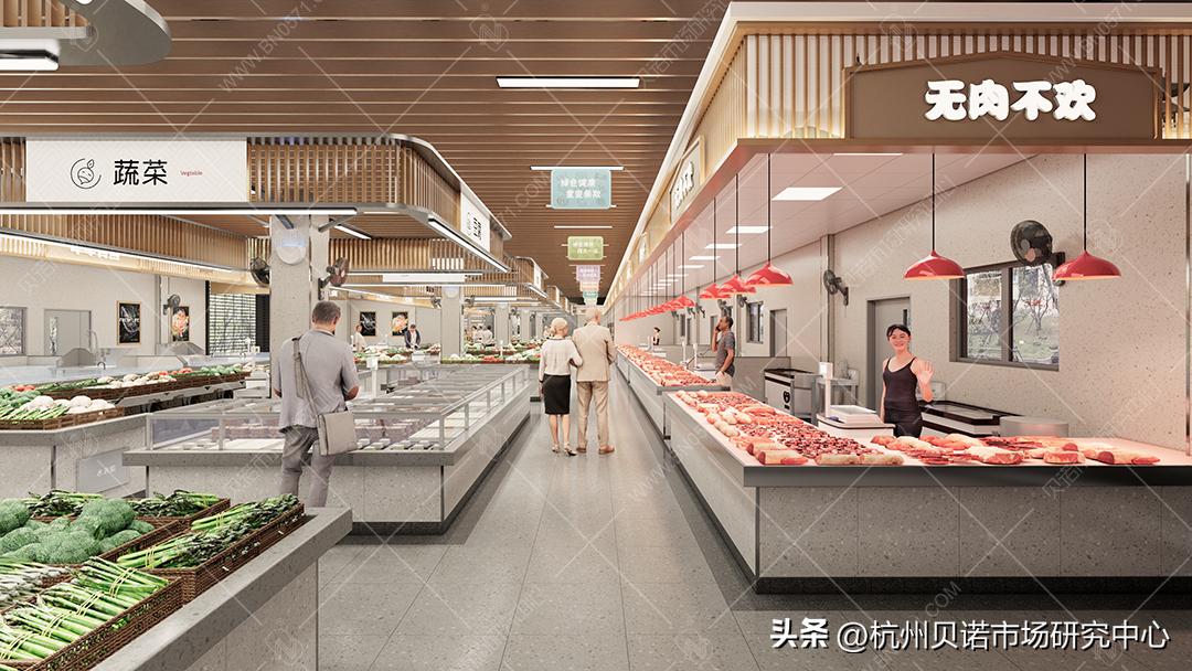 专业农贸市场升级改造方案,农贸市场提升改造菜台效果图