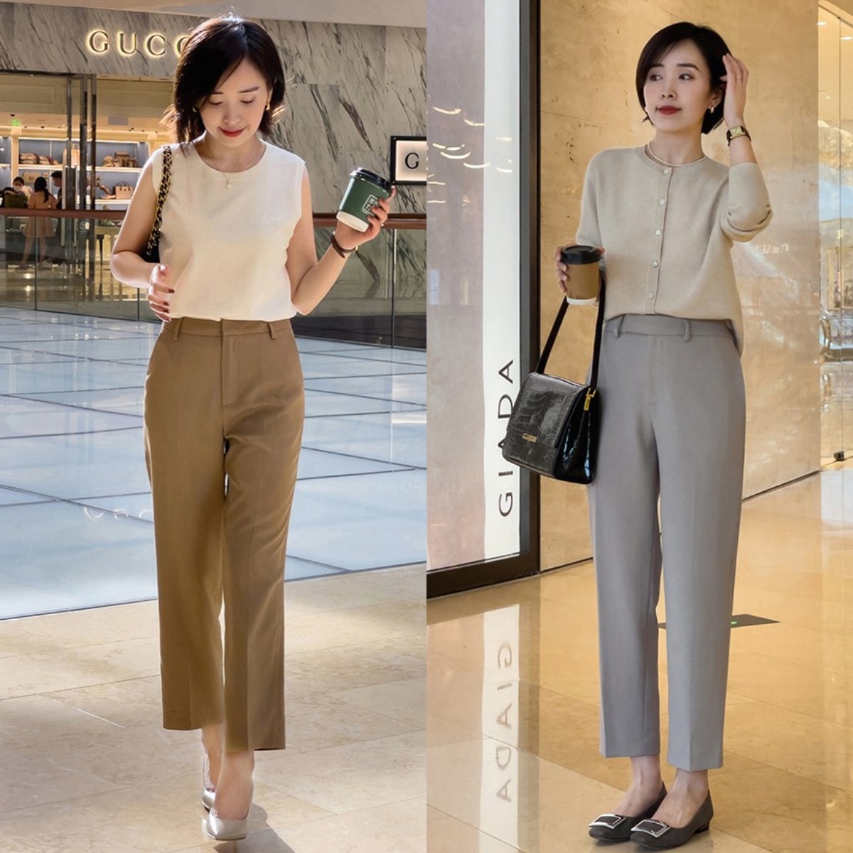 上班族小西裤穿搭,上班族的西裤