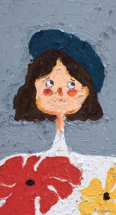 治愈了一切的不可爱图片,油画棒森系小清新插画