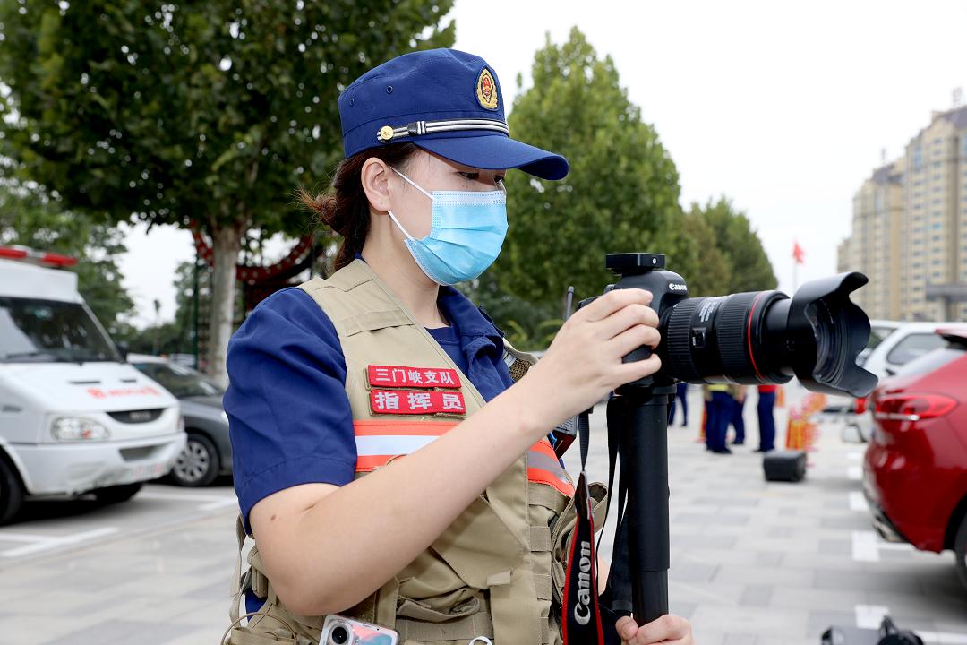三门峡火车站消防应急演练,三门峡消防演练
