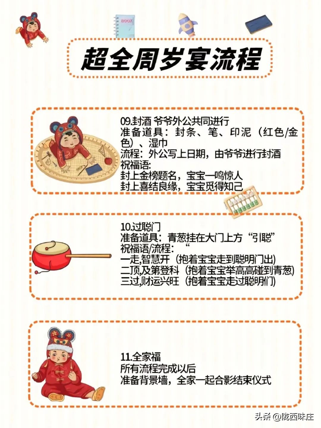 婴儿周岁宴仪式流程,宝宝周岁宴礼仪视频