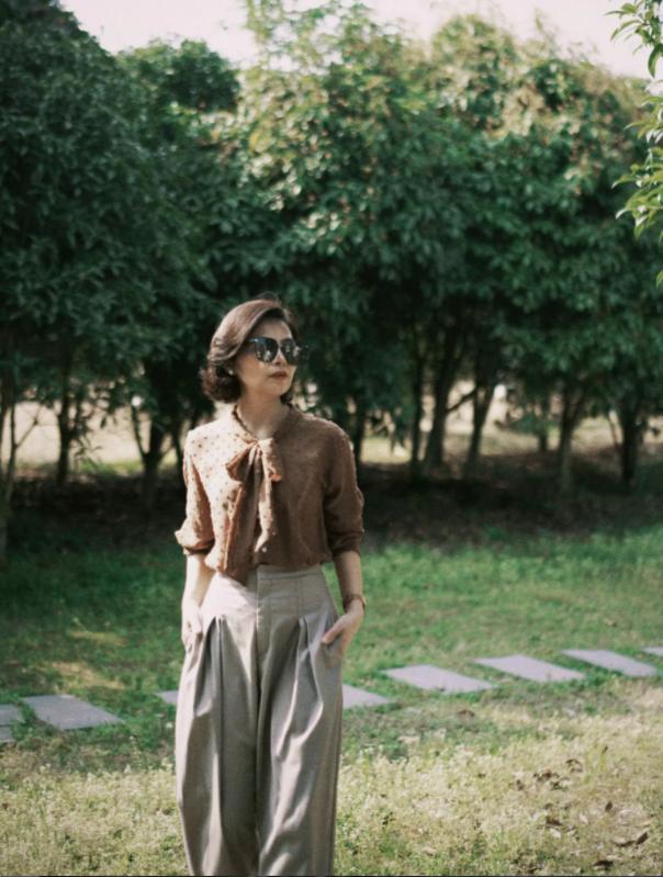 洋气七分阔腿裤适合40岁的人穿,谁说小个子女人不适合穿阔腿裤