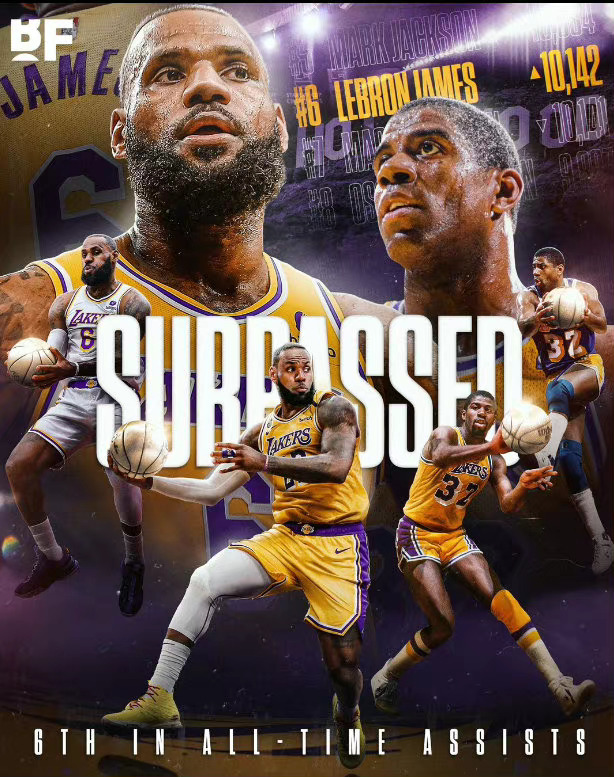 詹姆斯生涯总助攻破9000,詹姆斯生涯50大助攻