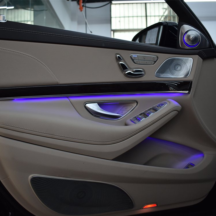 18款奔驰w213内饰改装,老款奔驰w221s350改装