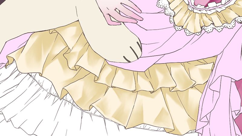 花边褶皱怎么画,procreate褶皱花边