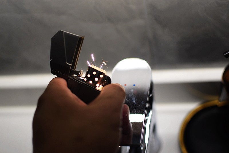 费戈钛马打火机,钛合金打火机全钛