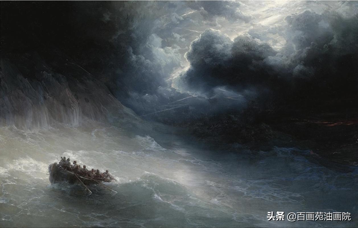 油画海怎么画,0基础油画教程画海