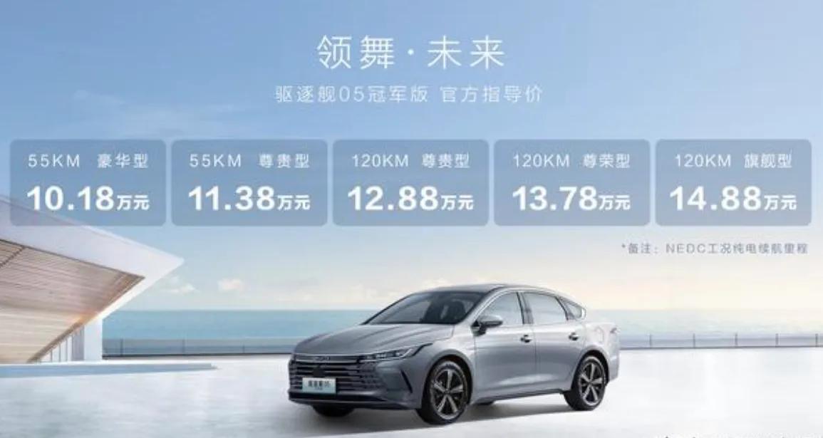 10.18万,丐版比亚迪驱逐舰05冠军版,落地价和养车成本有多高?