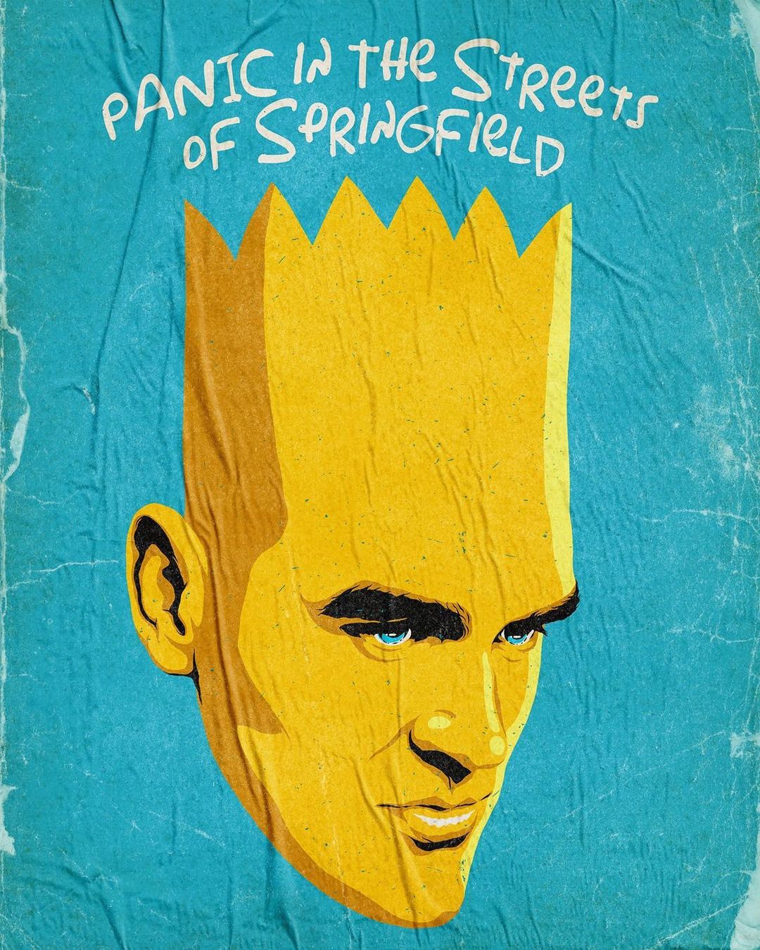 插画氛围感人物构图,复古美式波普插画