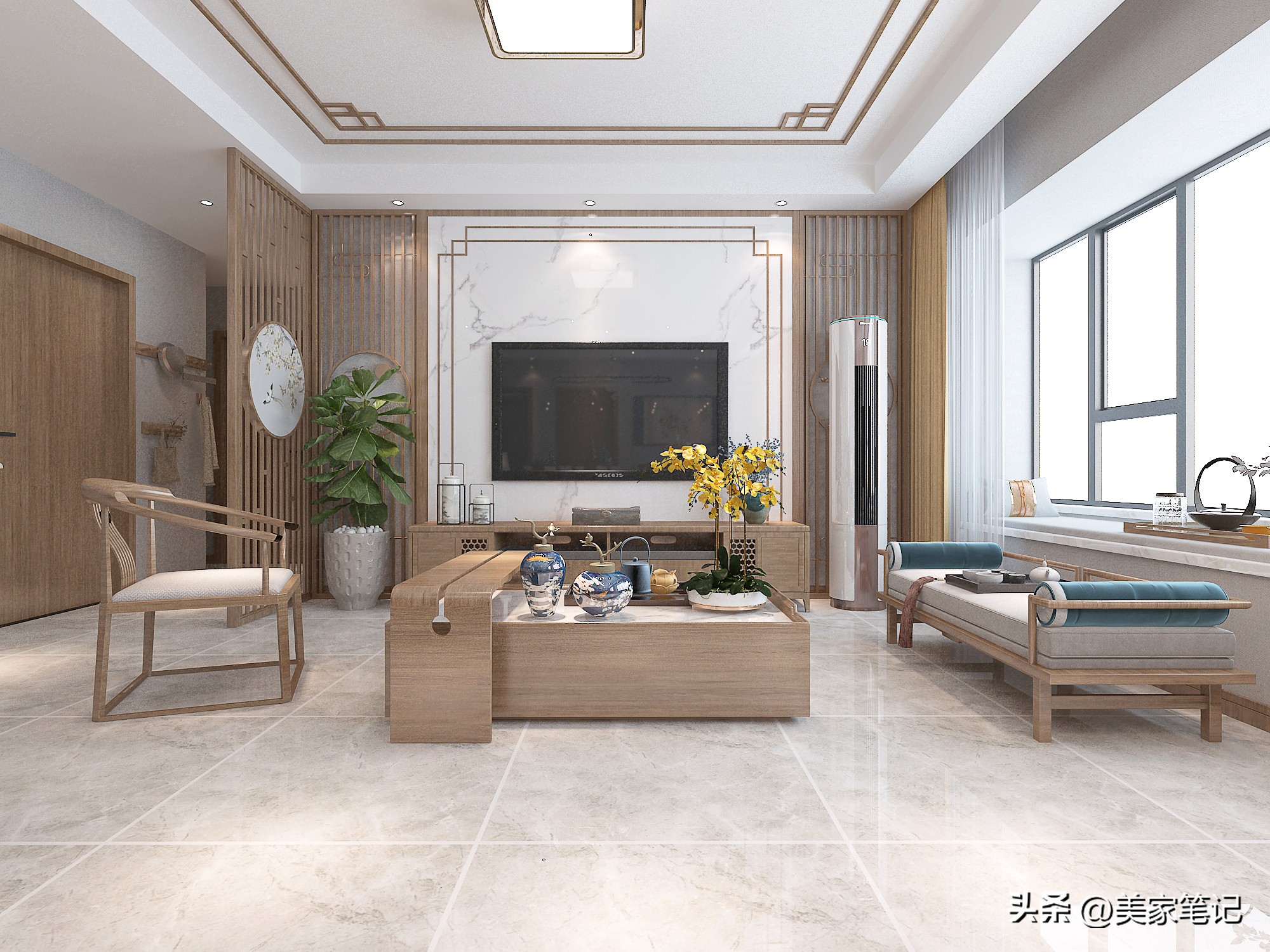 90平米原木玄关效果图,原木风格治愈系玄关