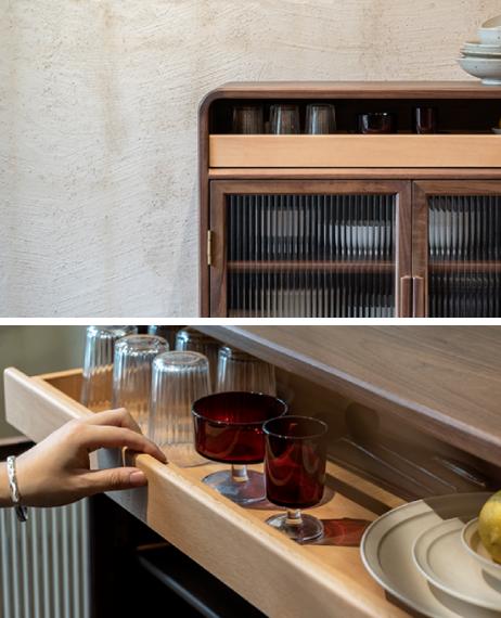 简约经典的家具选择兼具视觉美感,原木新中式极简轻奢风格家具