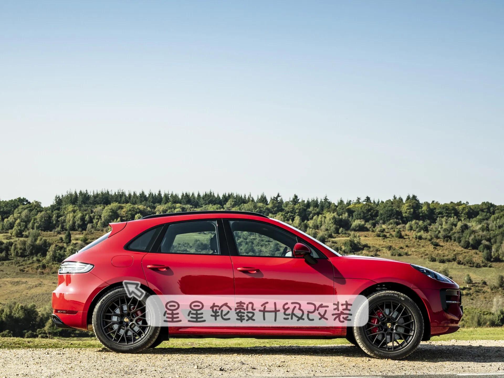 玛卡保时捷轮毂,保时捷玛卡哑光黑轮毂