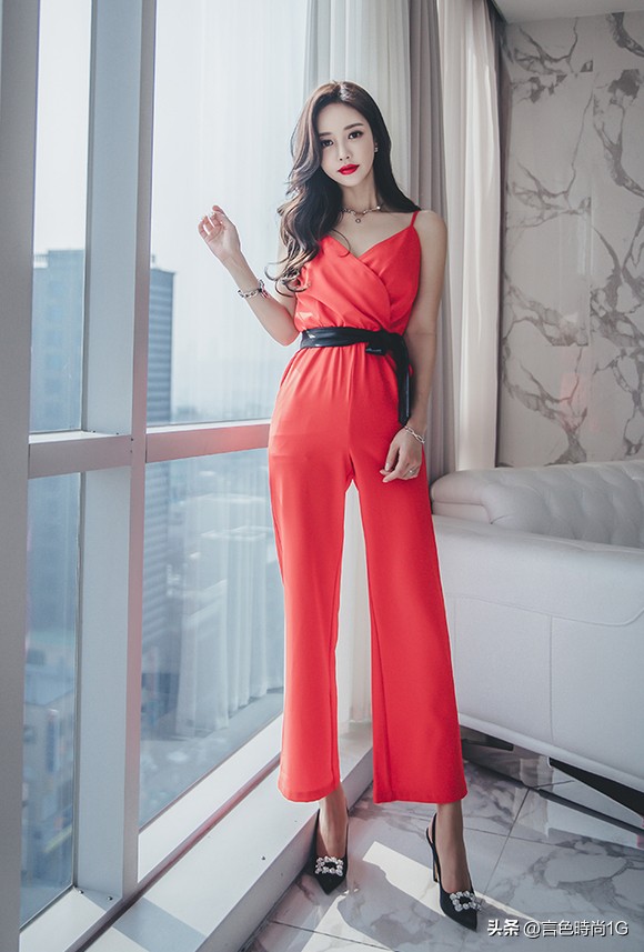 成熟稳重干练女装阔腿裤,阔腿裤职业干练套装