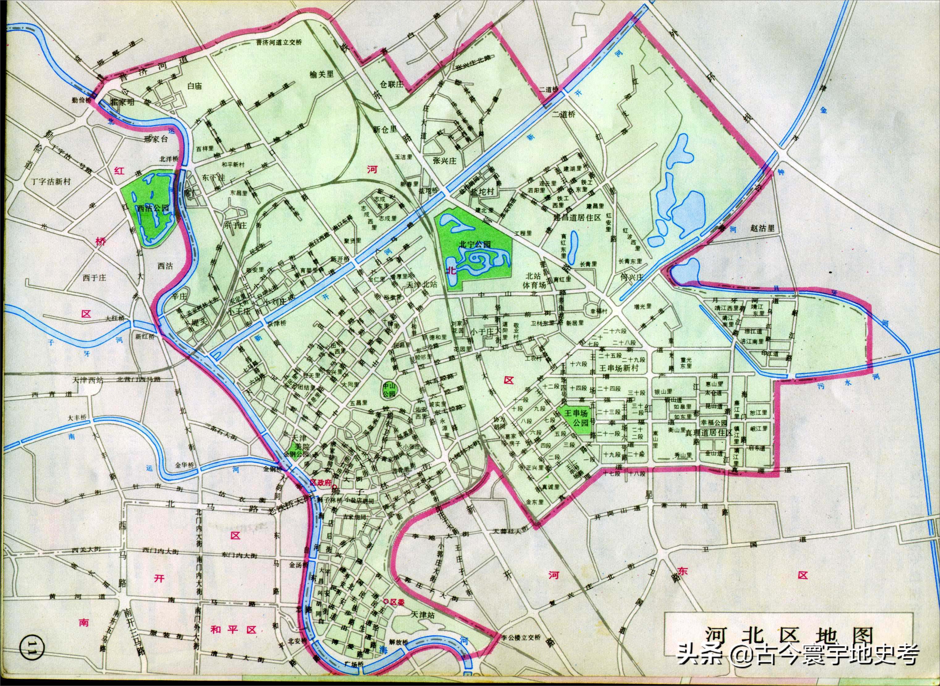天津市各区行政区划图高清,天津市河东区行政区划图