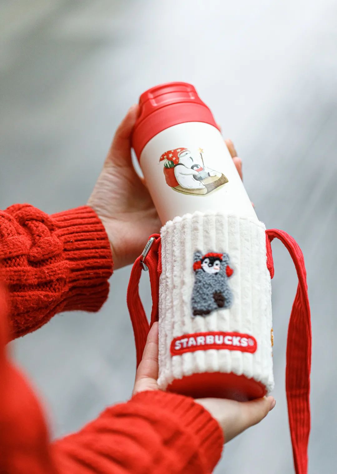 星巴克圣诞系列保温杯,星巴克圣诞款可爱杯子