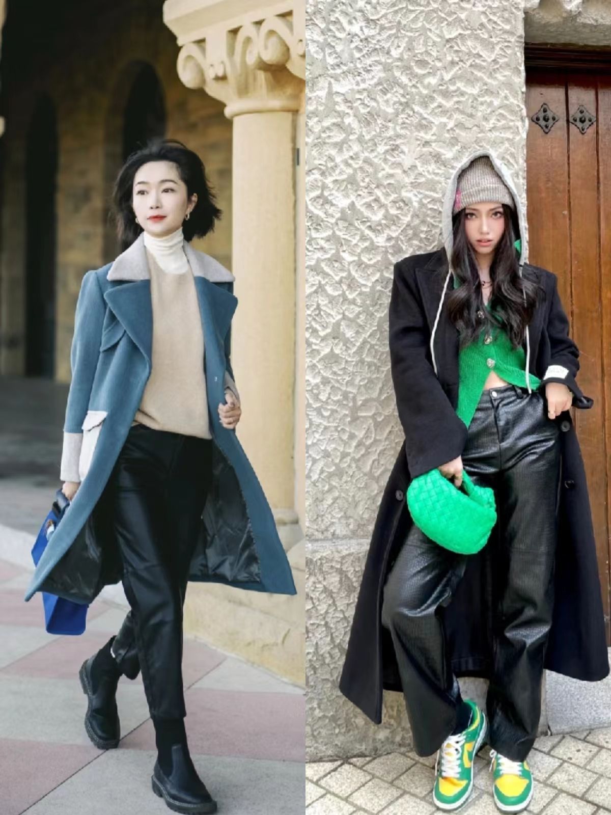 流行皮裤怎么穿修身显瘦,皮裤怎么穿好看又显身材