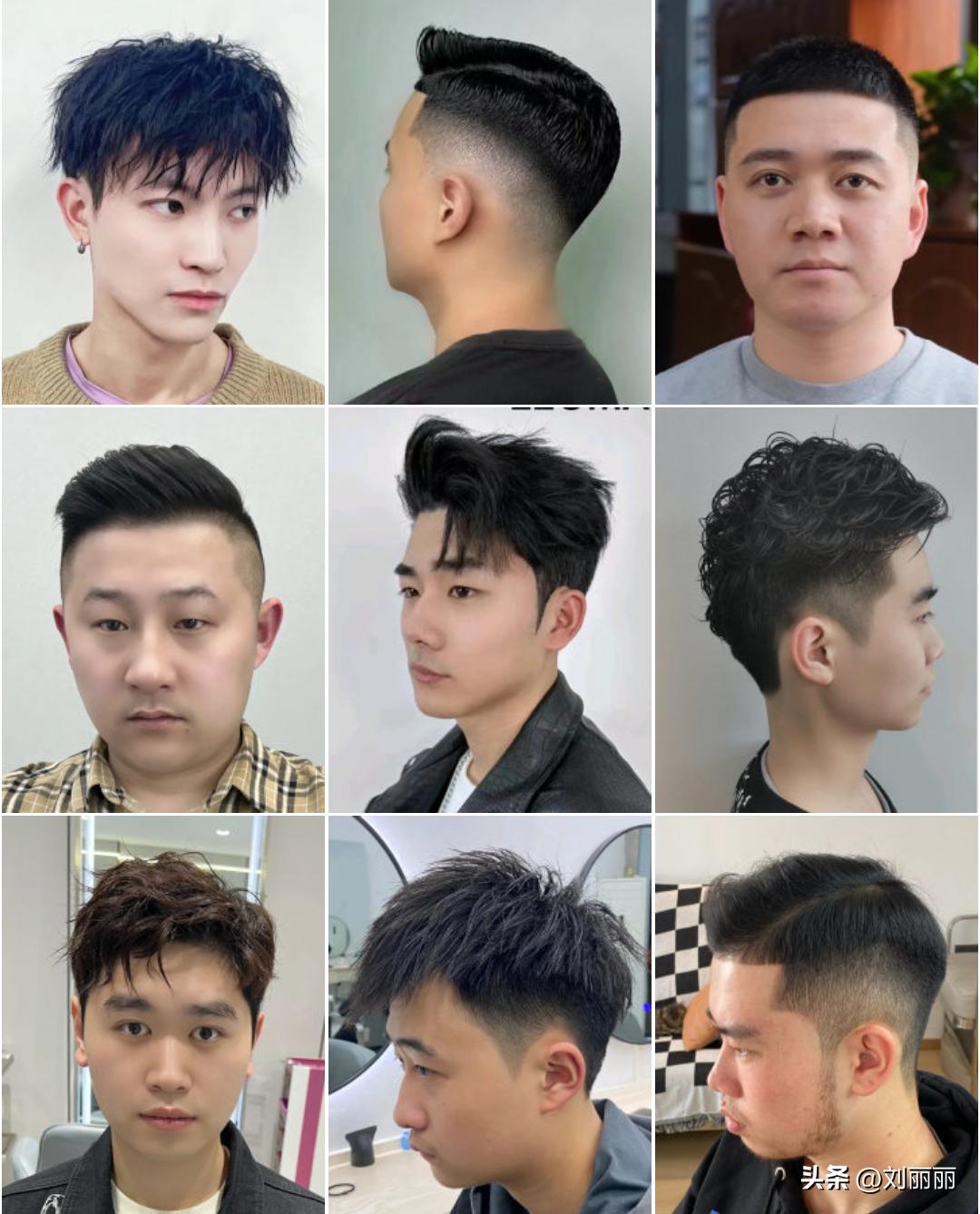 新潮发型三七背头,新潮发型图片大全