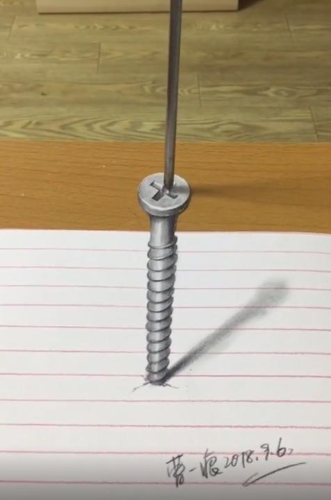 3D绘画牛人多厉害?画出真假难辨的“立体美女”,震惊500万网友