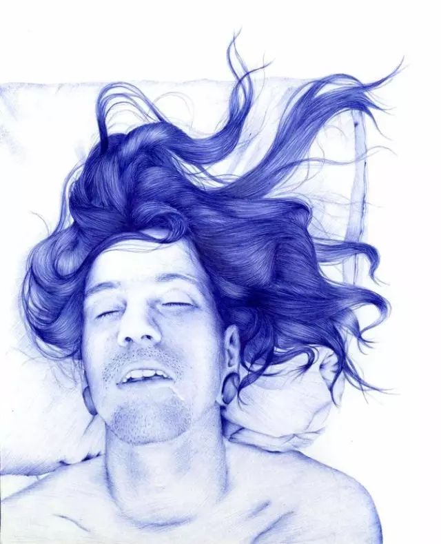 圆珠笔作画简单,2块钱圆珠笔