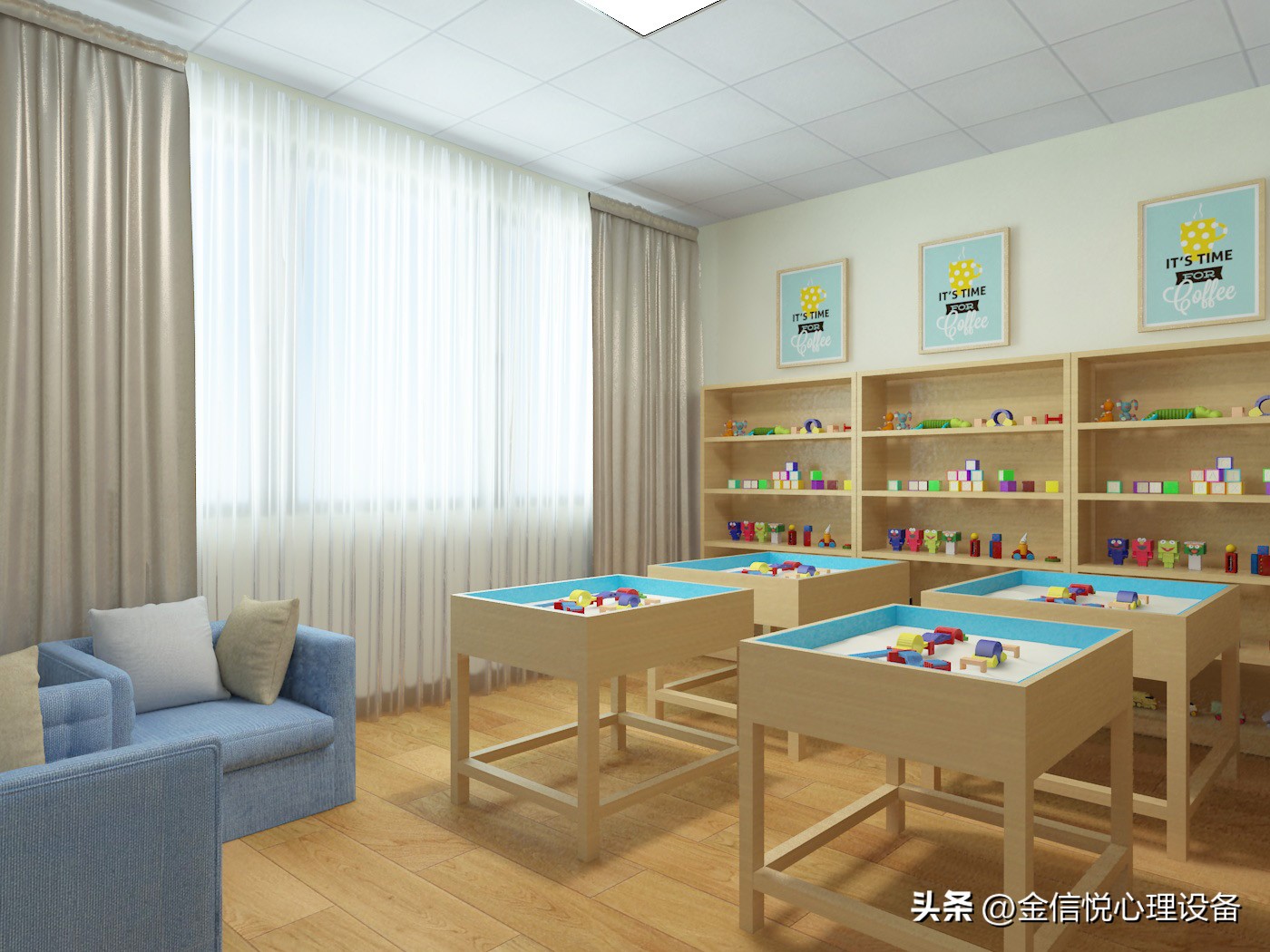 心理咨询沙盘室设计,心理沙盘室需要多大平米