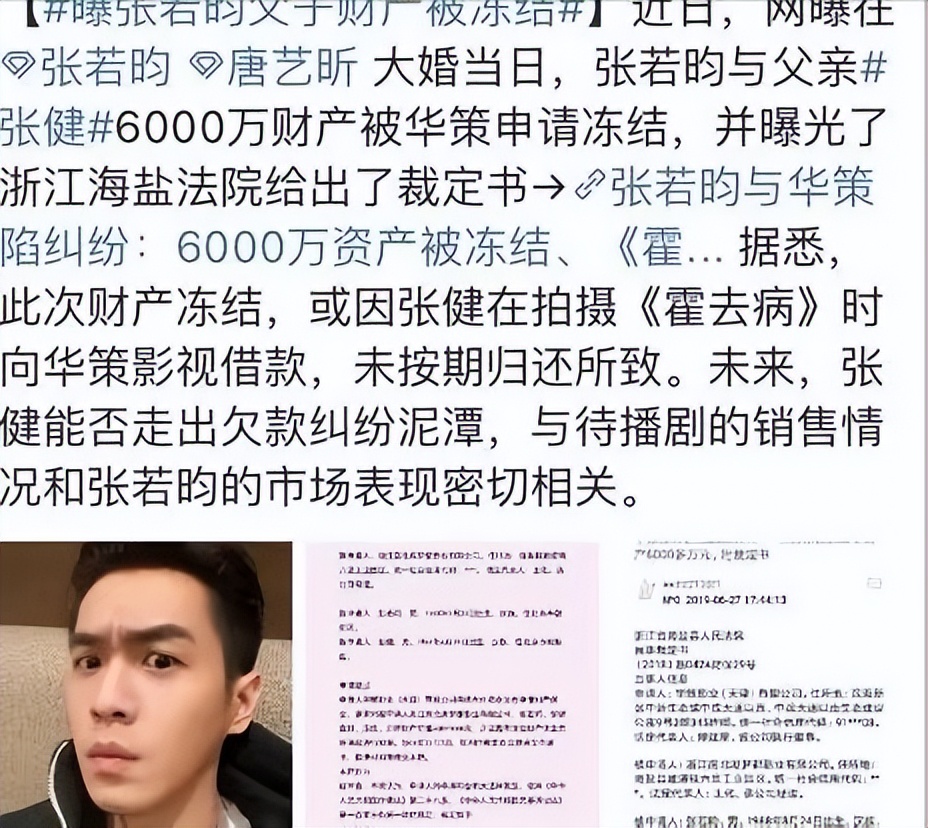 张健和张若昀官司后续,张健和张若昀现状