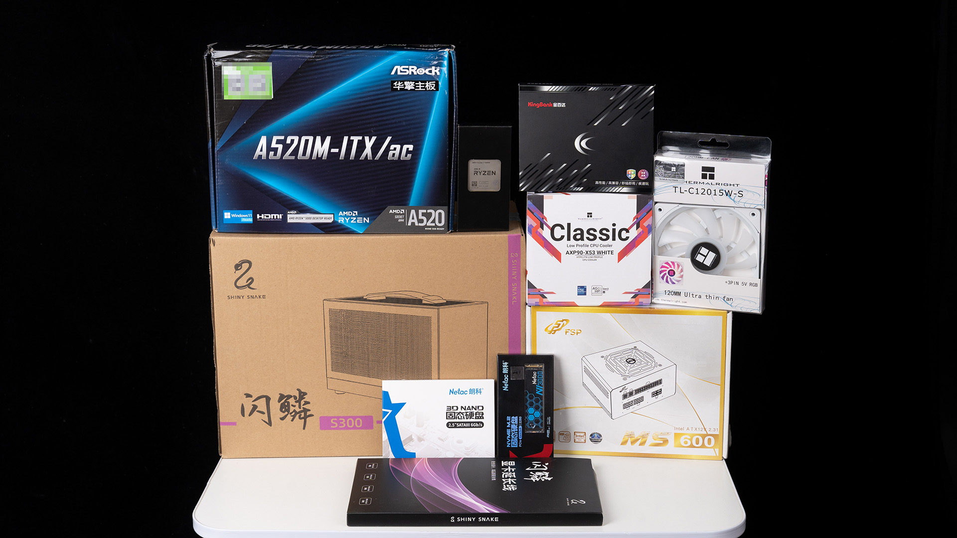 帮老爸装一台“超大杯”的8.1L便携主机—5600G+32GBD4+2*1TB固态