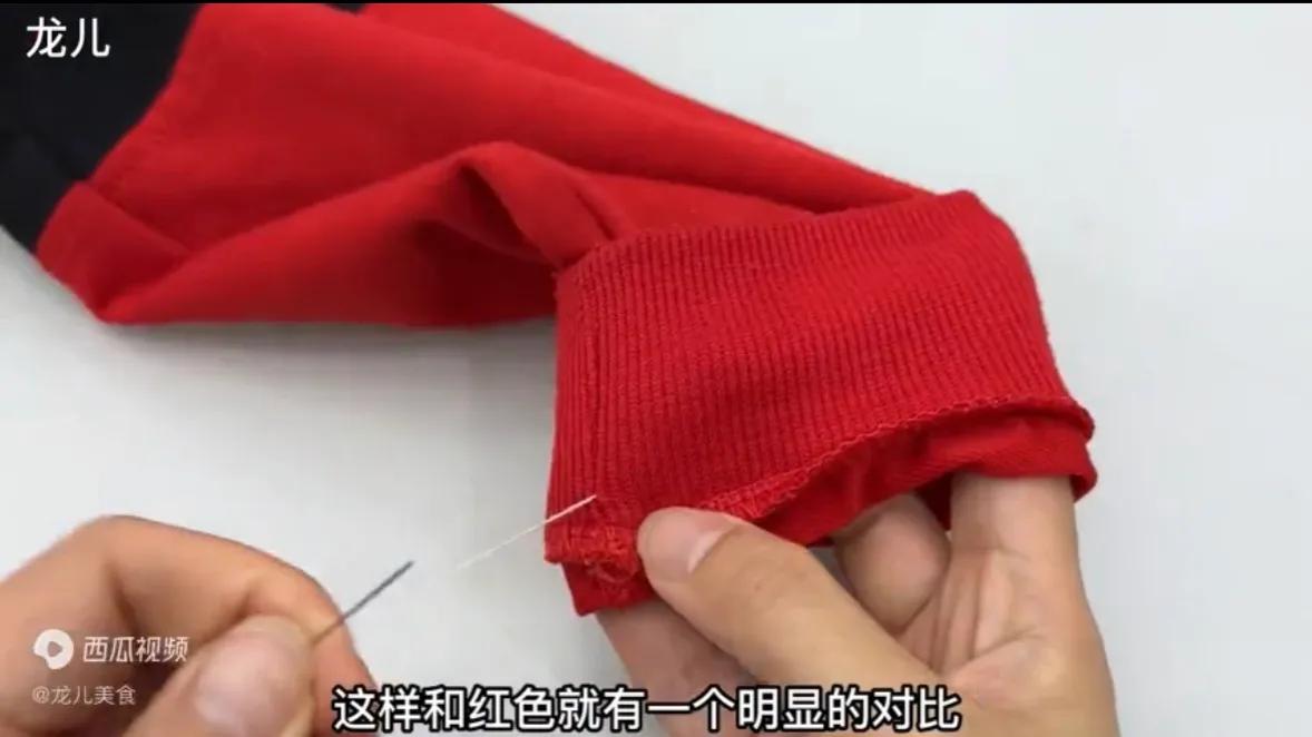 衣服袖子长了原来不用剪，学会这招，轻松改短无痕迹，方法真实用