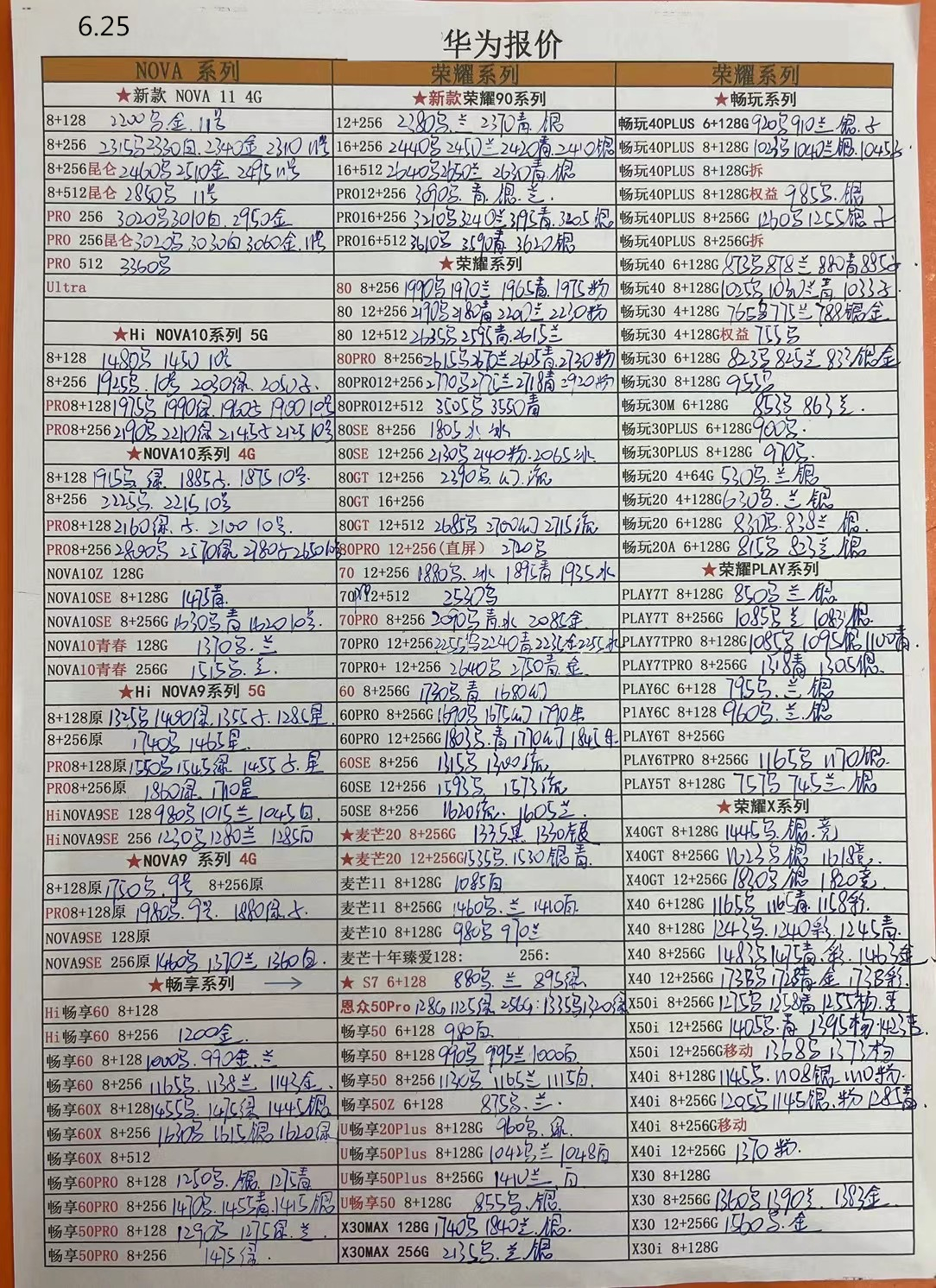 华强北苹果手机报价单,深圳华强北2023年手机7月份报价表