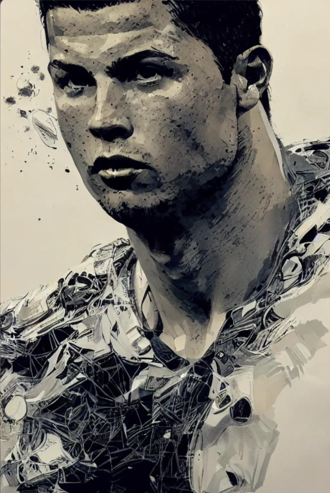 球星素描怎么画,足球球星素描手绘图