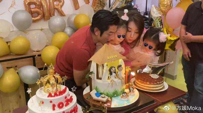 郭富城携妻出席活动方媛穿小黑裙 (郭富城方媛健身)