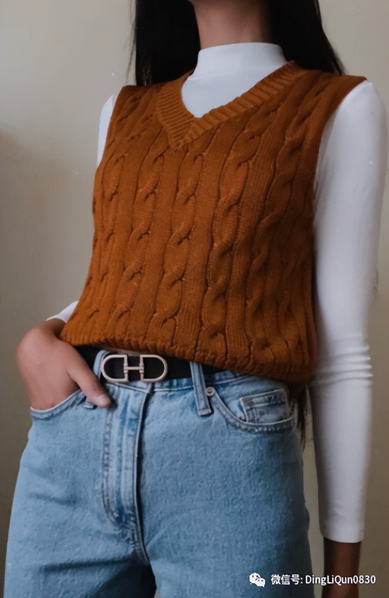 针织背心图片大全女款,针织背心图案大全