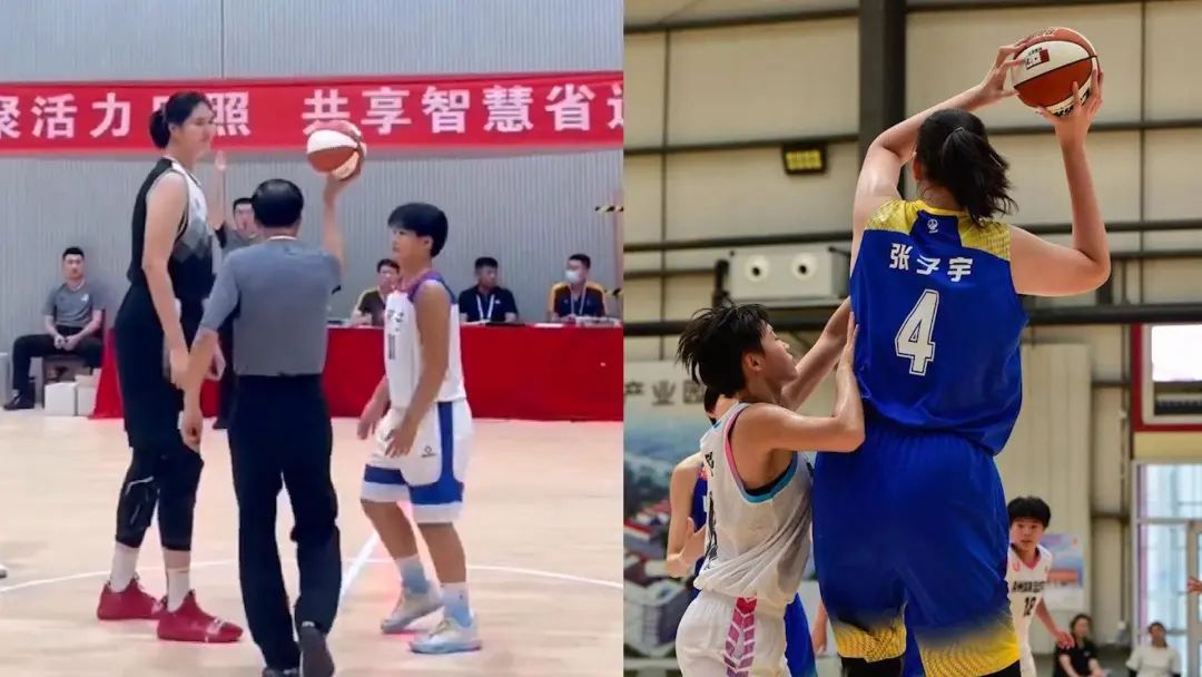 山东“女姚明”张子宇14岁已跟姚明一样高，姚明女儿都没她能长